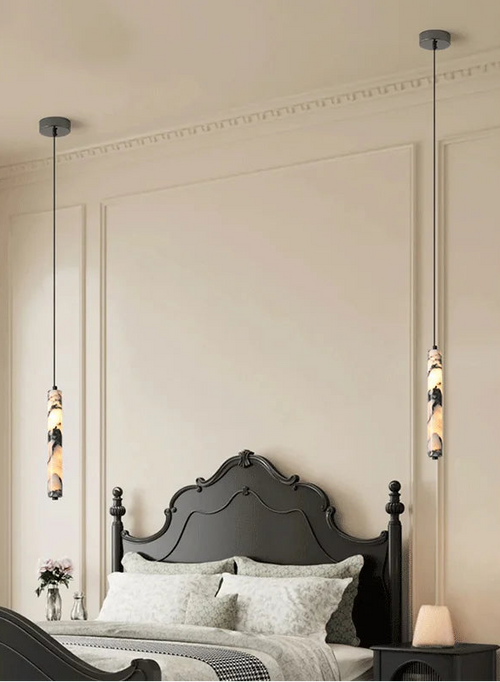 Lampe Cylindre — l’élégance brute de la pierre naturelle